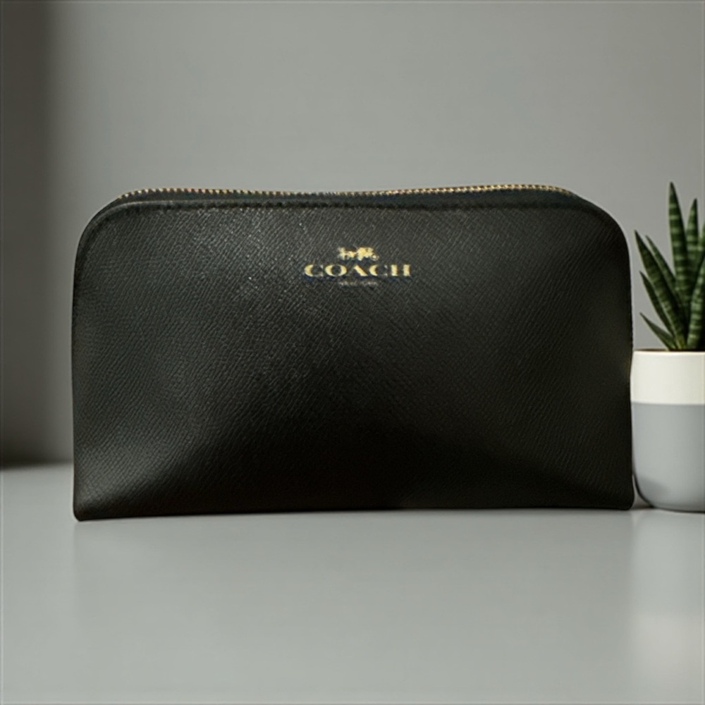 Coach Black Toiletry Pouch